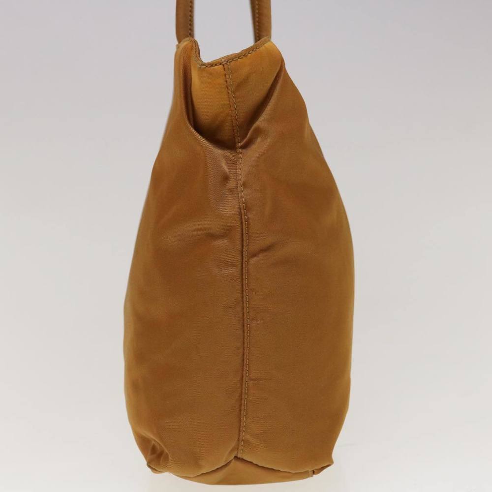 PRADA Hand Bag Nylon Bronze Auth ac2765 - Picture 3 of 16